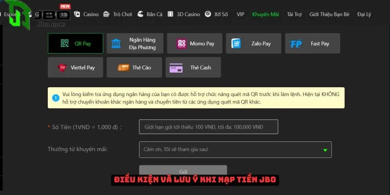 Hướng dẫn chi tiết các bước nạp tiền Jbo 4 nap-tien-jbo-2